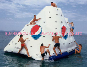ODM 0.9mm PVC Tarpaulin 3 Sides Climbing Wall Inflatable Iceberg
