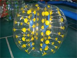 Yellow Color Dots Bubble Soccer Ball 1.5m Diameter for Adults