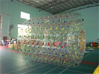 Colorful Dots Inflatable Water Roller Ball for Rentals
