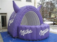 Inflatable Milka Sampling Booth