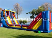 Yellow,Red and Blue Classic Mobile Zip Line Inflatable Game