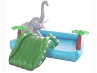 Calf Elephant Jungle Inflatable Pool Slide