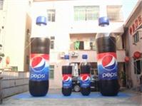 Strong Style PVC Material Airtight Inflatable PEPSI Cola Bottles for Sales Promotions