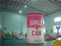 Full Color Digital Printing 4m Hign Girls Can Inflatable Pop-Top Can