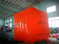 Orange Color Printed Square Balloon