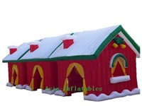 Inflatable Christmas Cabin Decoration Prop