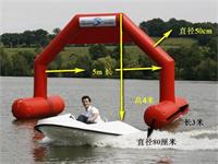 New 23 Foot Stable Inflatable Billboard Arch Display on Water