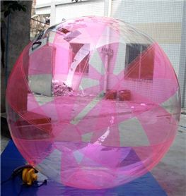    Pink Half Color Water Ball