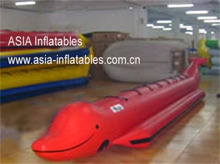  Red Color Dolphin banana boat